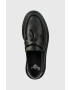 Dr. Martens mocasini de piele Adrian Mono femei culoarea negru cu toc plat DM30637001 - Pled.ro