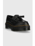 Dr. Martens mocasini de piele Adrian Quad femei culoarea negru cu platforma DM27989001 - Pled.ro