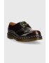 Dr. Martens pantofi de piele 1461 Arcadia X The Clash femei culoarea bordo cu platforma DM28001600-Burgundy - Pled.ro