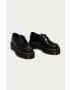 Dr. Martens pantofi de piele 1461 Quad femei culoarea negru cu platforma - Pled.ro