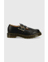 Dr. Martens pantofi de piele femei culoarea negru cu toc plat DM12916001.8065.Mary-Black.Smth - Pled.ro