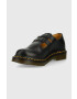 Dr. Martens pantofi de piele femei culoarea negru cu toc plat DM12916001.8065.Mary-Black.Smth - Pled.ro