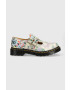 Dr. Martens pantofi de piele 8065 femei culoarea bej cu toc plat DM30793292 DM30793292-Parchment - Pled.ro