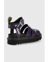 Dr. Martens sandale de piele femei culoarea violet cu platforma - Pled.ro