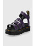 Dr. Martens sandale de piele femei culoarea violet cu platforma - Pled.ro