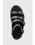 Dr. Martens sandale de piele femei culoarea negru cu platforma - Pled.ro