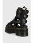 Dr. Martens sandale de piele Ricki Gladiator femei culoarea negru cu platforma DM27402001.Ricki.Gladi-Blck.Nap.L - Pled.ro