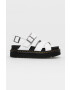 Dr. Martens sandale de piele Voss II femei culoarea alb cu platformă DM26799100.Voss.Ii-White - Pled.ro