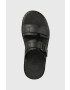 Dr. Martens șlapi de piele barbati culoarea negru DM25766001.Chilton-Black.Hydr - Pled.ro