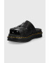 Dr. Martens șlapi de piele barbati culoarea negru DM27398001.Tate-Black.Bran - Pled.ro