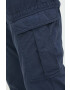 Drykorn pantaloni de bumbac culoarea albastru marin cu fason cargo - Pled.ro