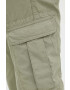 Drykorn pantaloni de bumbac culoarea verde cu fason cargo - Pled.ro