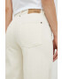 Drykorn pantaloni de catifea cord femei culoarea bej drept high waist - Pled.ro