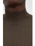 Drykorn pulover de lana barbati culoarea maro light cu turtleneck - Pled.ro