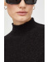 Drykorn pulover de lana femei culoarea negru cu turtleneck - Pled.ro