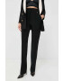 Elisabetta Franchi pantaloni femei culoarea negru drept high waist - Pled.ro