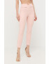 Elisabetta Franchi pantaloni femei culoarea roz mulata high waist - Pled.ro