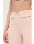 Elisabetta Franchi pantaloni femei culoarea roz mulata high waist - Pled.ro