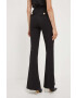 Elisabetta Franchi pantaloni femei culoarea negru drept high waist - Pled.ro