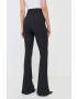 Elisabetta Franchi pantaloni femei culoarea negru evazati high waist - Pled.ro