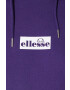 Ellesse bluză femei culoarea violet cu glugă cu imprimeu SGP15922-LBlue - Pled.ro