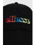 Ellesse șapcă de baseball din bumbac culoarea negru cu imprimeu SARA3012-BLACK - Pled.ro