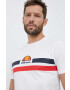 Ellesse tricou din bumbac culoarea alb cu imprimeu - Pled.ro