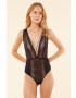 Etam body culoarea negru dantela neted - Pled.ro