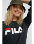 Fila bluza culoarea negru cu imprimeu - Pled.ro