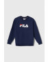 Fila bluza copii culoarea albastru marin cu imprimeu - Pled.ro