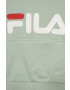 Fila bluza copii culoarea verde cu glugă cu imprimeu - Pled.ro