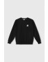 Fila bluza copii BLEIALF crew sweat culoarea negru cu imprimeu - Pled.ro