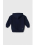 Fila bluza copii TEMNITZQUELL hoody culoarea albastru marin cu glugă cu imprimeu - Pled.ro