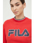 Fila bluza x Hailey Bieber femei culoarea rosu cu imprimeu - Pled.ro