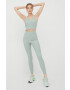 Fila leggins de antrenament Cervia femei culoarea verde neted - Pled.ro