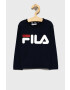 Fila Longsleeve copii culoarea albastru marin cu imprimeu - Pled.ro