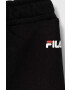 Fila pantaloni copii culoarea negru cu imprimeu - Pled.ro