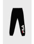 Fila Pantaloni copii culoarea negru cu imprimeu - Pled.ro