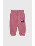 Fila pantaloni de trening pentru copii culoarea violet cu imprimeu - Pled.ro