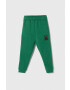 Fila pantaloni de trening pentru copii THALHEIM sweat pants culoarea verde cu imprimeu - Pled.ro