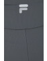 Fila pantaloni scurți de antrenament Cassino femei culoarea gri neted high waist - Pled.ro