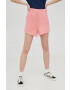 Fila pantaloni scurti femei culoarea roz neted high waist - Pled.ro