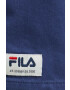 Fila pantaloni scurti din bumbac culoarea albastru marin neted high waist - Pled.ro