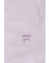 Fila pantaloni scurti din bumbac culoarea violet neted high waist - Pled.ro