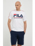 Fila pijama barbati culoarea alb cu imprimeu - Pled.ro