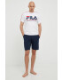 Fila pijama barbati culoarea alb cu imprimeu - Pled.ro