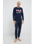 Fila Pijamale de bumbac culoarea albastru marin modelator - Pled.ro