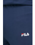 Fila pijamale de bumbac culoarea albastru marin cu imprimeu - Pled.ro