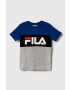 Fila tricou culoarea gri cu imprimeu - Pled.ro