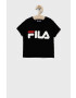 Fila tricou de bumbac pentru copii culoarea bej modelator - Pled.ro